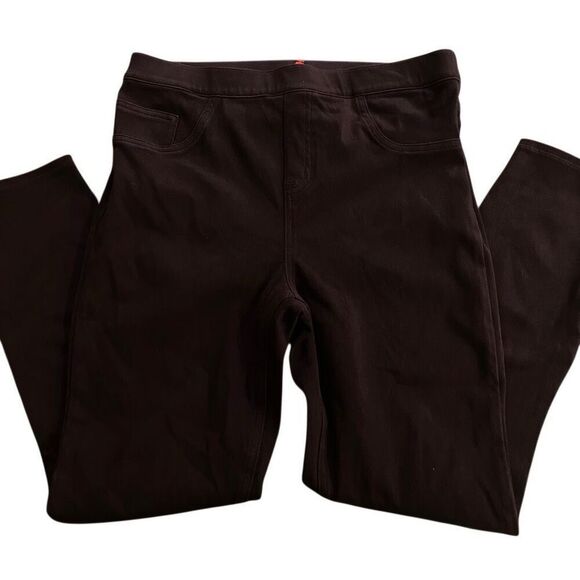 SPANX XL maroon  jeans high waist ankle - Picture 4 of 8